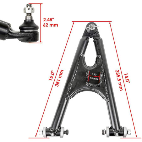 A-arm front lower left Yamaha Banshee 350 2GU-23570-00-35