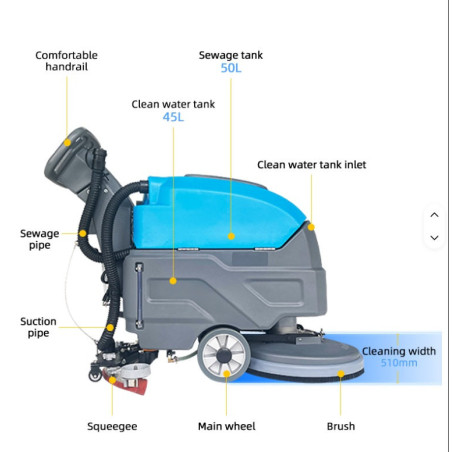floor scrubber for warehouse