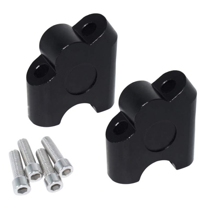 black universal mounting kits from 22mm to 22mm