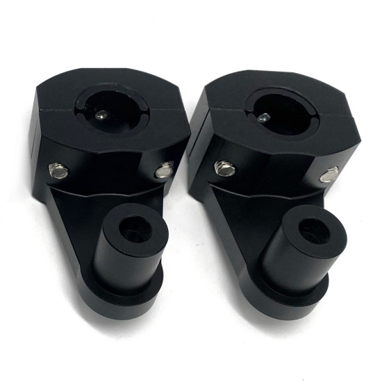 black universal mounting kits from 22mm to 22 28mm , high 60mm black color