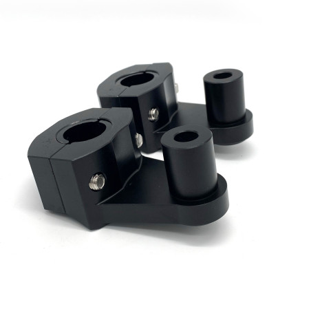 black universal mounting kits from 22mm to 22 28mm , high 60mm black color