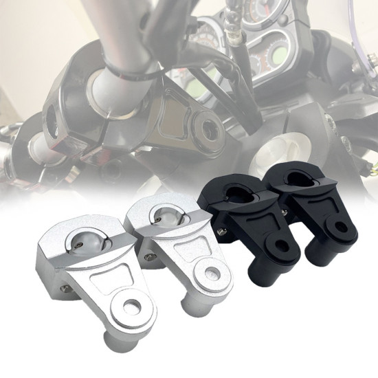 black universal mounting kits from 22mm to 22 28mm , high 60mm black color