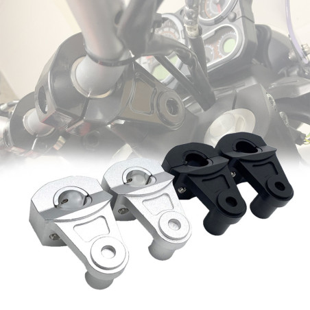 black universal mounting kits from 22mm to 22 28mm , high 60mm black color