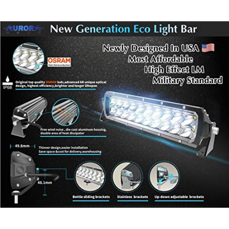 Led bar LED 21,5 60W combo