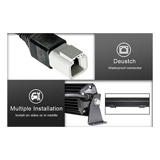 Led bar LED 21,5 60W combo