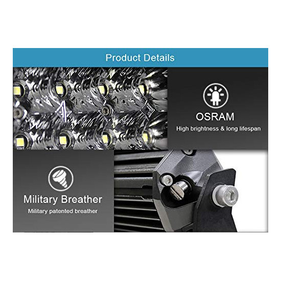 Led bar LED 21,5 60W combo
