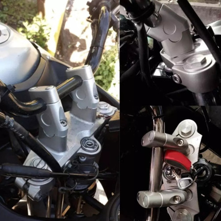 universal mounting kits from 22mm to 22mm silver color