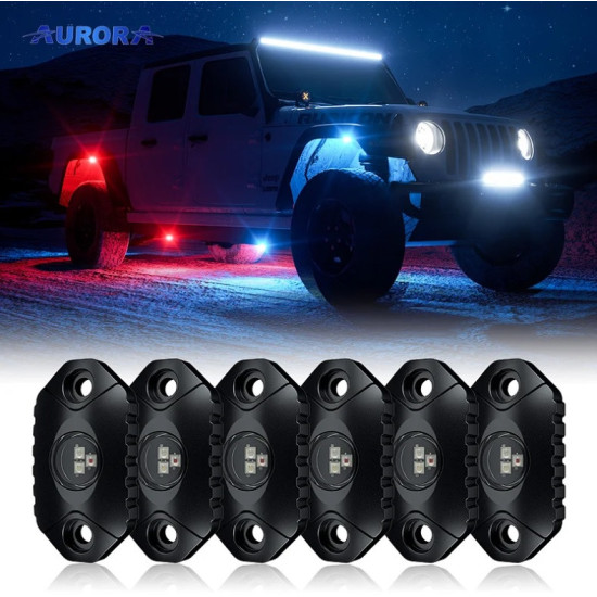 Super Bright 6 Pods RGB LED Rock Lights Set