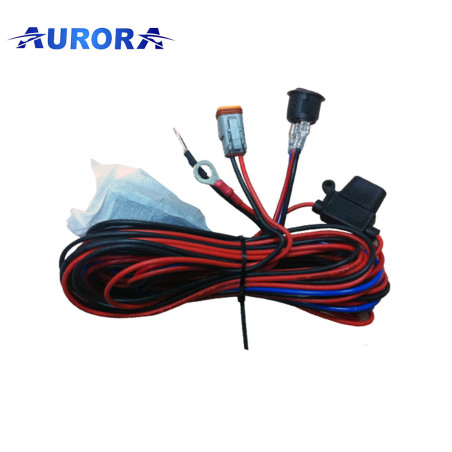 Wiring harness for due led light aurora 2 4 6 10 20