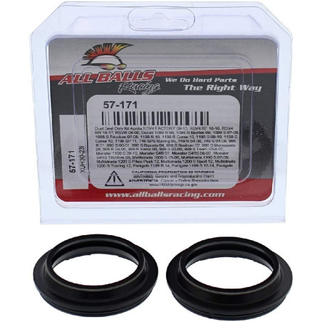 ALL BALLS priekinių amortizatorių dulkių riebokšliai (Dust Seal) APRILIA RSV4, TUONO 1100, DUCATI 1098/1198/749, MONSTER 1100/S4
