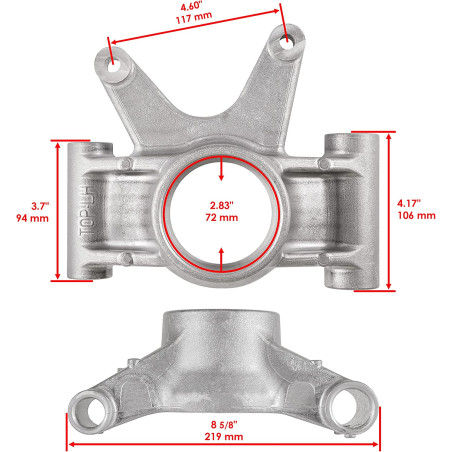 Front left Polaris sportsman scrambler 850 1000 5136689, 5143607