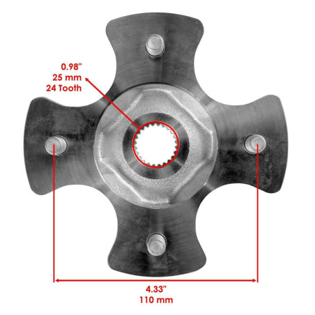 Rear wheel hub Honda TRX 420 500 520 42610-HP7-A00