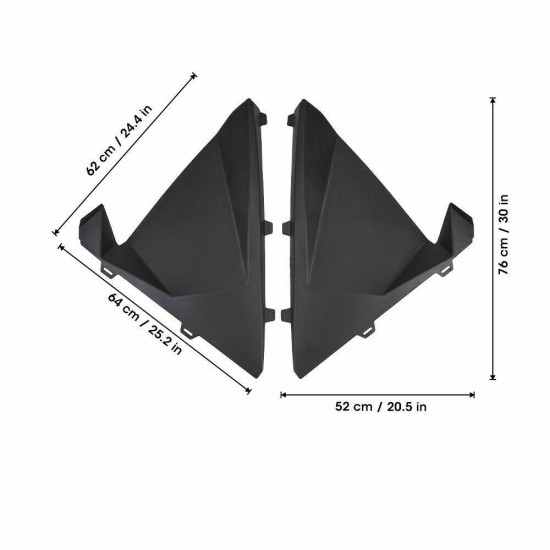 Plastic lower panel doors Polaris RZR PRO 2020