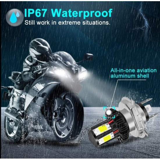 Bulb led H4 +80%