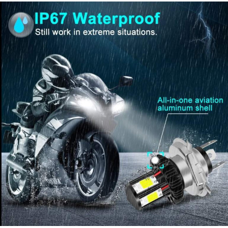 Bulb led H4 +80%
