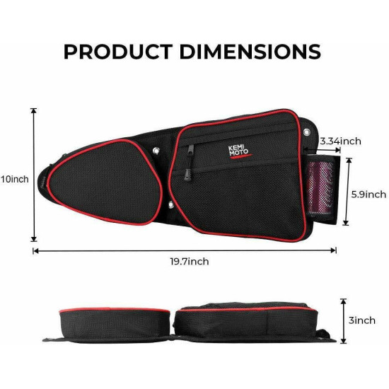 door bags Polaris RZR 900 1000 XP 2014-2019