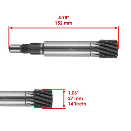 Engine shaft Yamaha Breeze Grizzly 125 3FA-16111-00-00