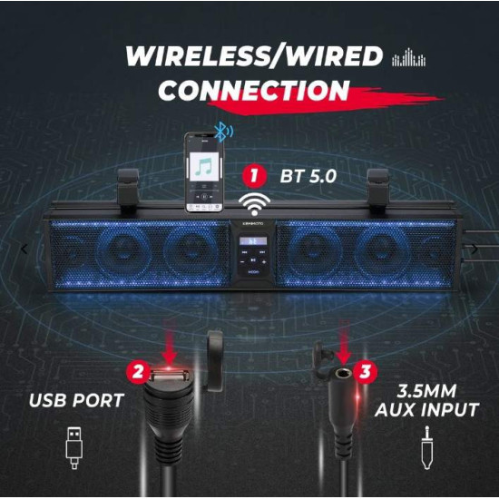 RGB Soundbar 26 for UTV wehicles