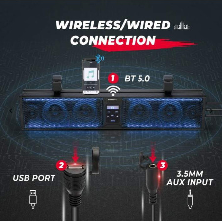 RGB Soundbar 26 for UTV wehicles