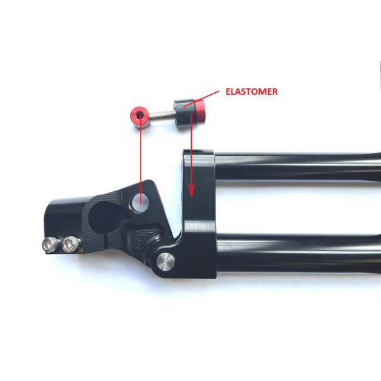 Set 2 pcs elastomers for handlebar antivibration