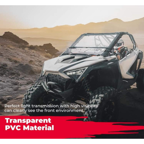 Foil windshield Polaris RZR XP R Turbo