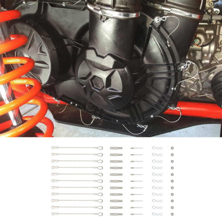 Set fast opened belt cover can-am maverick X3
