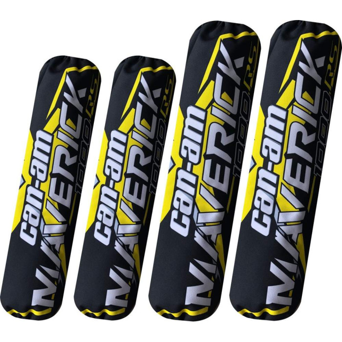 Shock cover Can-am maverick X3 black yellow