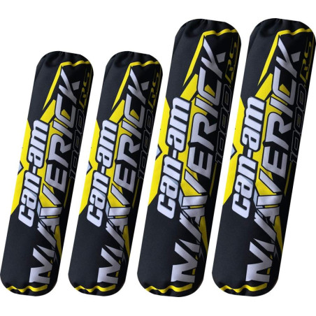 Shock cover Can-am maverick X3 black yellow