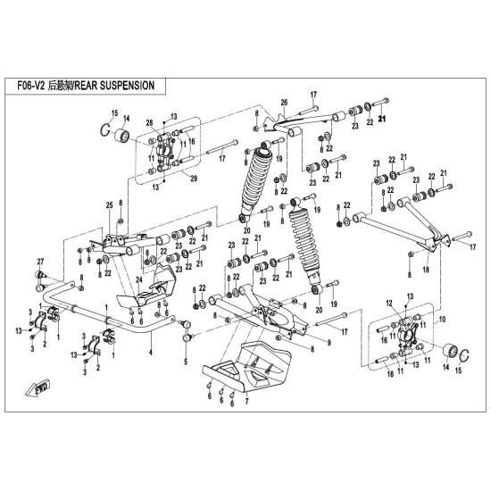 05. BALL PIN LEFT 500 800 X5 X8 9010-060700-20000