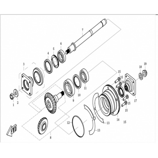 Oil seal cfmoto 500 X5 0180-060007 CF188-060007