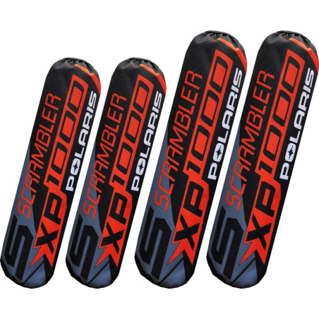 Shock cover Polaris Scrambler S 1000 black-red