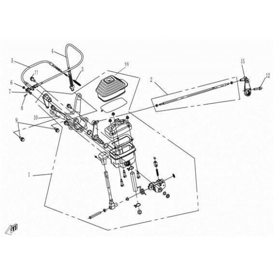 10. aluminium bracket cfmoto 500 X5 9010-320001