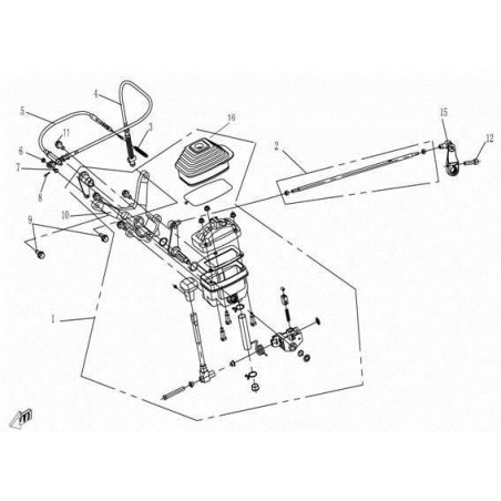 10. aluminium bracket cfmoto 500 X5 9010-320001