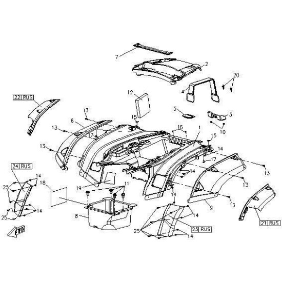 06. EDGING REAR RIGHT CFMOTO X5 9050-040019