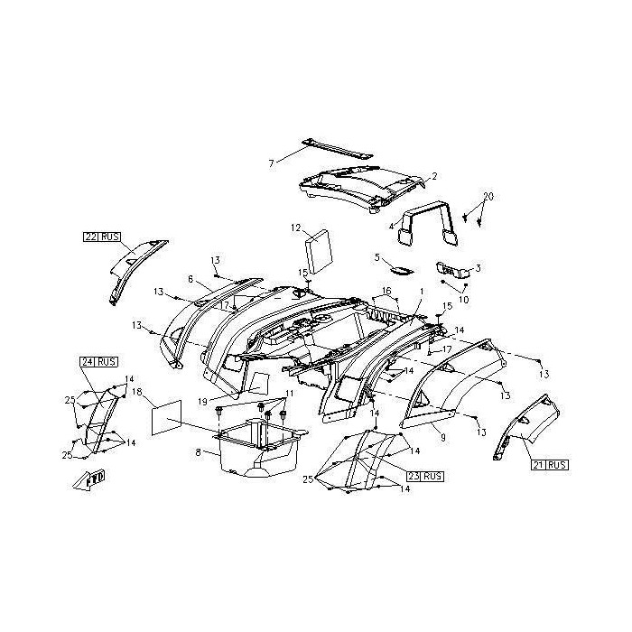 06. EDGING REAR RIGHT CFMOTO X5 9050-040019