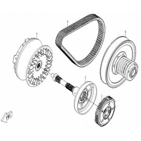 1.clutch cfmoto 500 X5, 0180-054000-2000, CF188-054000-2000