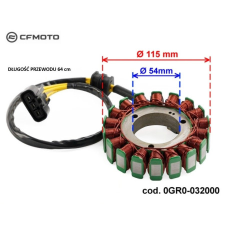 2. Stator cfmoto 450 520 550 0GR0-032000