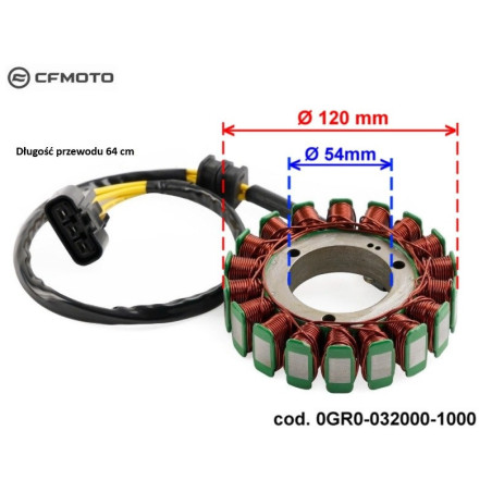 2. Stator cfmoto cforce 450 520 550 EPS 0GR0-032000-1000