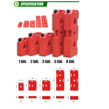 Fuel tank 2 galons 7,6L