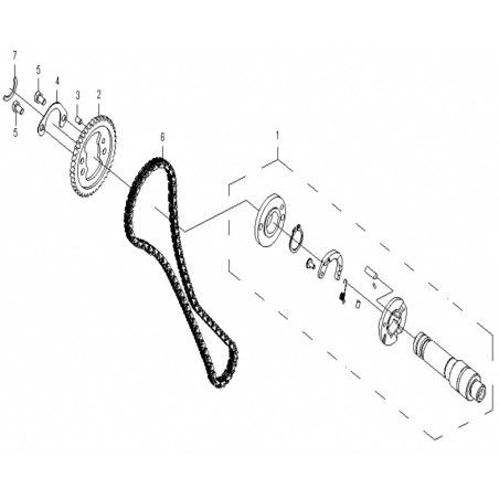 Timing chain cfmoto 500 X5 0180-024200 CF188-024200