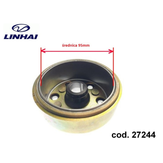 Flywheel rotor Linhai 400 27244 carb model