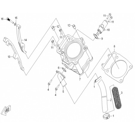 Cylinder kit cfmoto cforce 500 X5 0180-023100-KIT