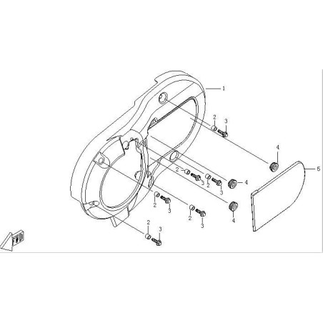 Cover plate cfmoto 500 X5 0180-015002 CF188-015002