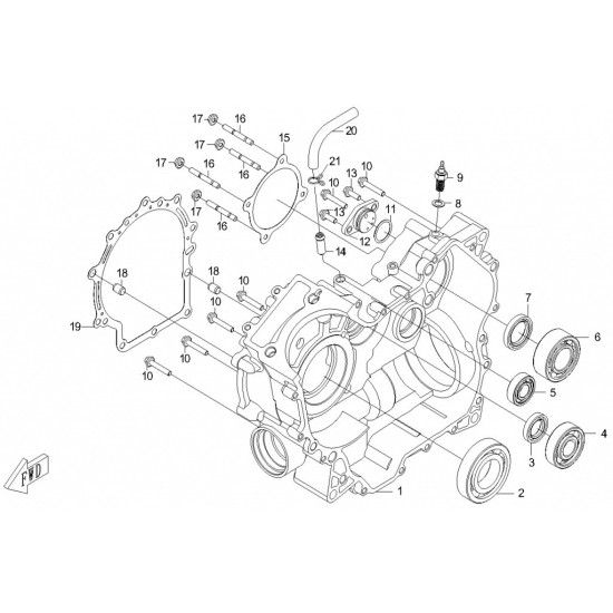 9. REVERSE SENSOR CFMOTO 500 X5 0180-012310-0010 CF0180-012310-0010