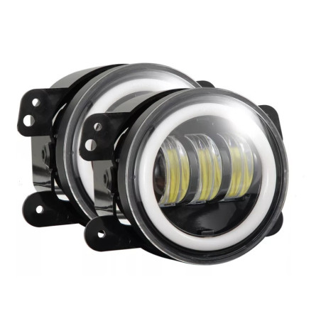 Front led lights with halo ring 2 pcs 4