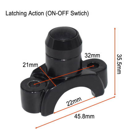 Alu switch ON-OFF for handlebar