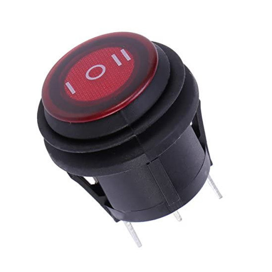 switch 100% waterproof PR18103W red ON OFF ON