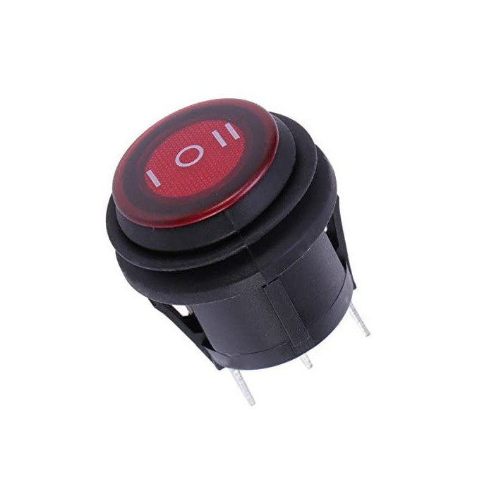 switch 100% waterproof PR18103W red ON OFF ON