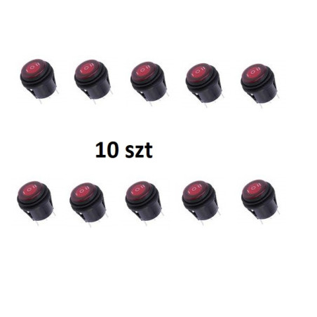 switch 100% waterproof PR18103W red ON OFF ON 10 pcs