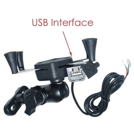 Navi bracket with USB socket